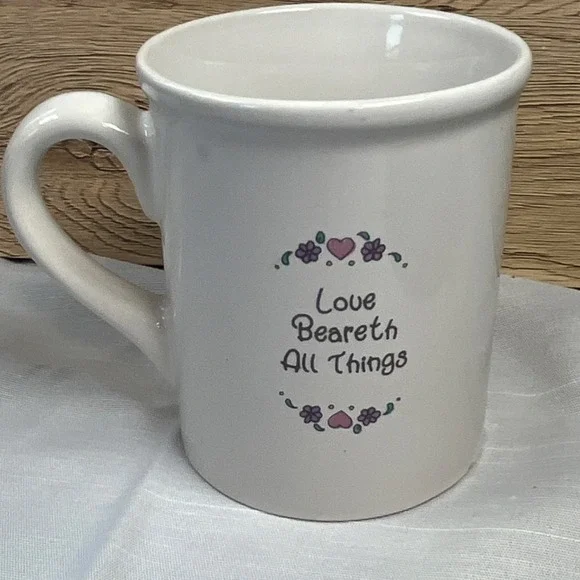 Precious Moments Collection Ceramic Mug Nurse Teddy Bear Inspirational 1992 - Picture 3 of 5